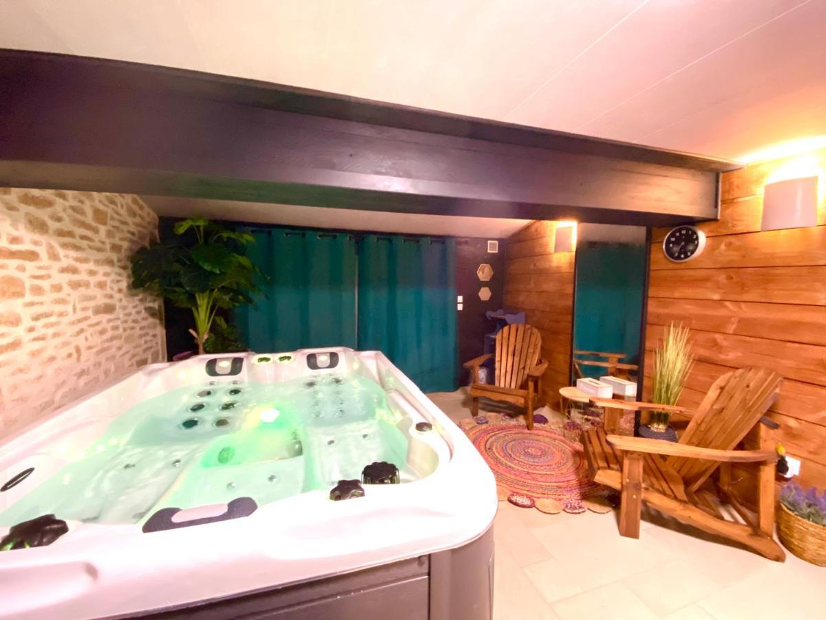 Le Cocon Boheme - Maison Climatisee Au Coeur De Sarlat - Parking - Piscine Chauffee - Spa Et Massages Eksteriør bilde